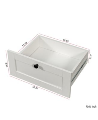 2-in-1 Coat Rack Nightstand with Drawer & Hooks