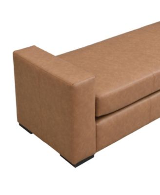 Stylish and Durable Faux Leather Ottoman
