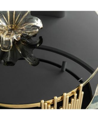 Glass Top Round Coffee Table