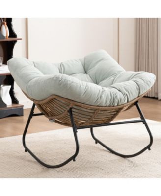 Chenille Rocking Accent Chair