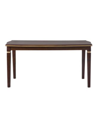 6-Piece Dining Table Set- 60" Table, 4 Tufted Chairs & Bench (Black)