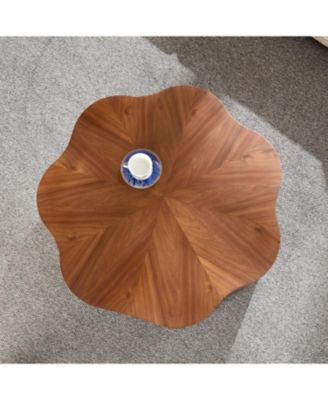 Petal Coffee Table with Drawer - No Assembly Needed