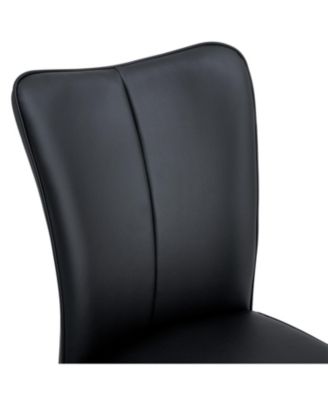 Modern Black PU Chairs - Set of Two