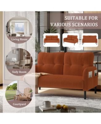 Streamdale Corduroy Double Sofa - Living Room/Bedroom