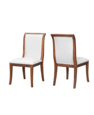 Streamdale Walnut Upholstered Dining Chairs (Set of 2)