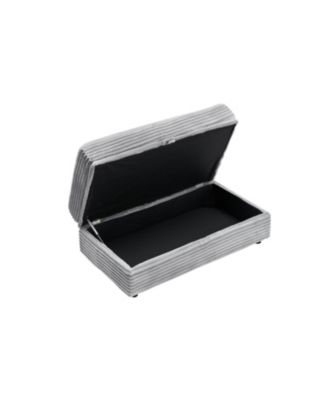 Corduroy Armchair Set w/ USB & Storage