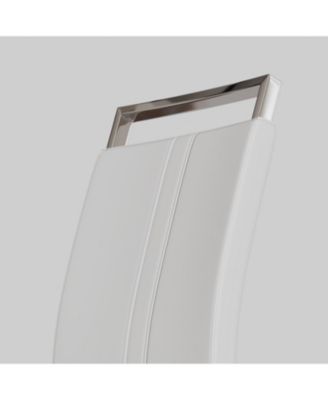 63" Cream MDF Dining Table & PU Chair Set