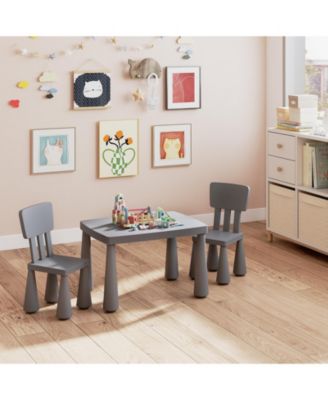 Kids Table & 2 Chairs Set Toddler Activity Play Dining Study Desk