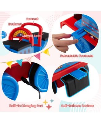 Kids Electric Ride On Train with Detachable Carriage and Interactive Sounds