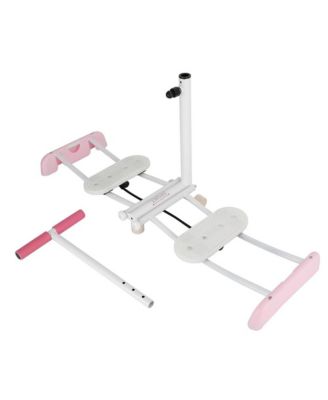 Ski-Motion Leg & Glute Trainer, Adjustable Home Exercise Equipment with Foldable Design and Non-Slip Grips