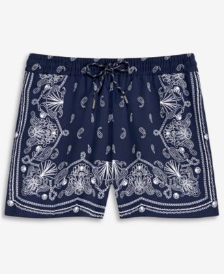 Women's Bandana-Print Pull-On Shorts