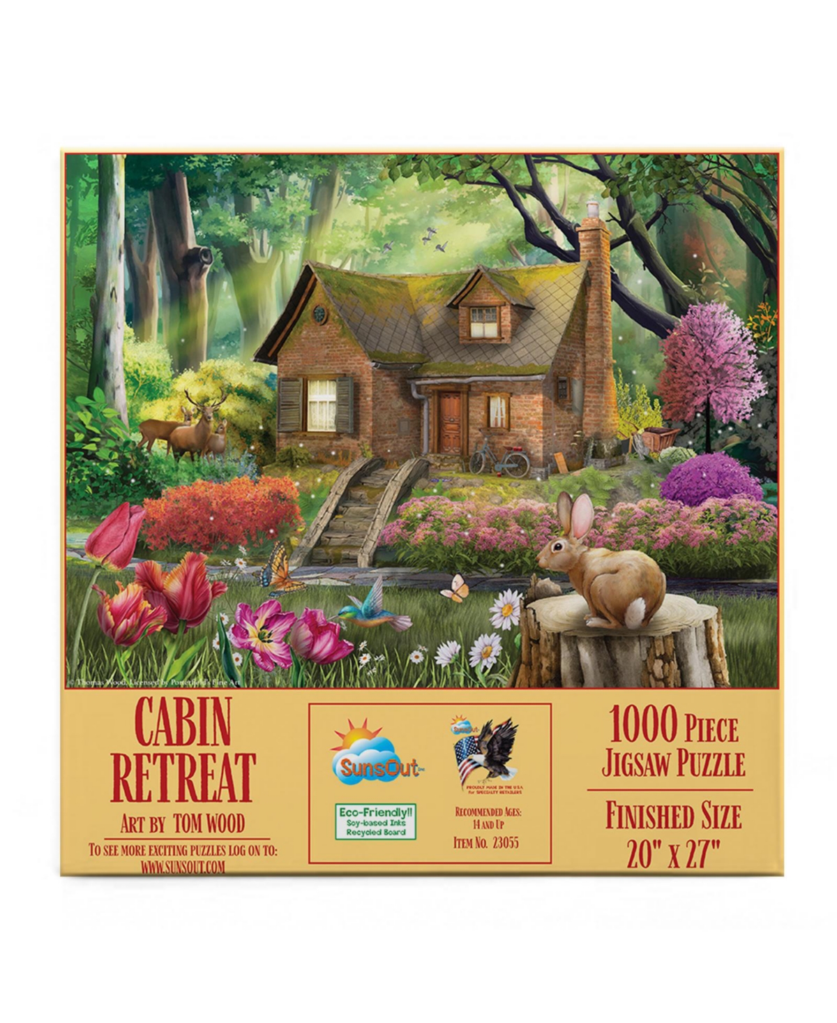 SunsOut Cabin Retreat 1000 piece Jigsaw Puzzle for Adults