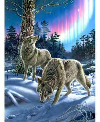 Wolves and Lights 1000 piece Jigsaw Puzzle for Adults