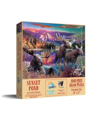 SunsOut Sunset Pond 1000 piece Jigsaw Puzzle for Adults - Macy's