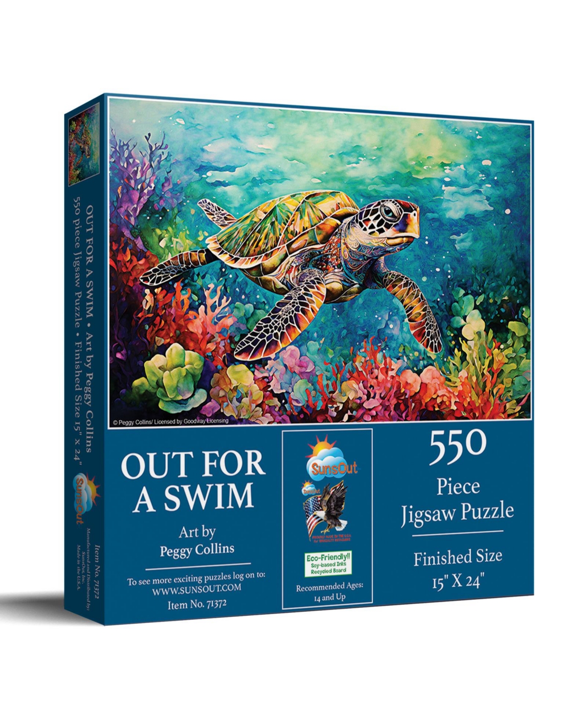 SunsOut Out for a Swim 550 piece Jigsaw Puzzle for Adults