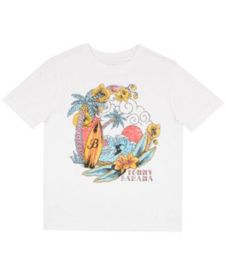 Big Boys Classic Woven Button Down Shirt, Tees and Shorts Outfit Set