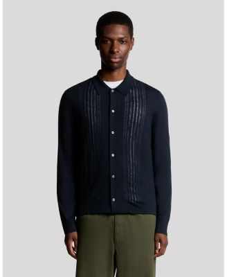 Men's Long Sleeve Cable Knitted Shirt