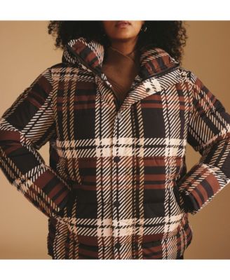 Plus Size Rainier Short Hooded Puffer