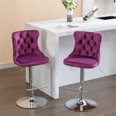 Hand-Crafted Bar Chair with Ergonomic Support and Durable Base
