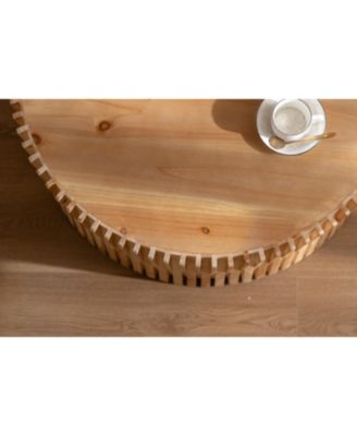 Wooden Unique Texture Easy Care Retro Design Coffee Table