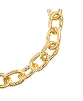 Pave Initial Charm Bracelet - 7.5'' Gold Tone Link