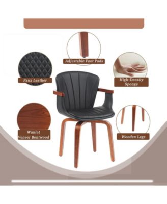 Bentwood Swivel Dining Chairs (Set of 2)