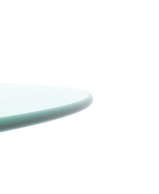 30" Round Tempered Glass Table Top - Clear 1/4" Thick