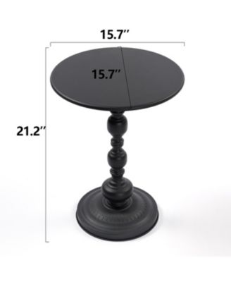 Vintage Metal Round Side Table