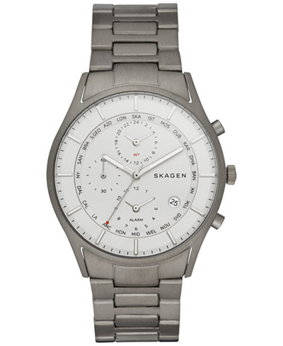 Skagen Men's Chronograph Holst Titanium Bracelet Watch 40mm SKW6286