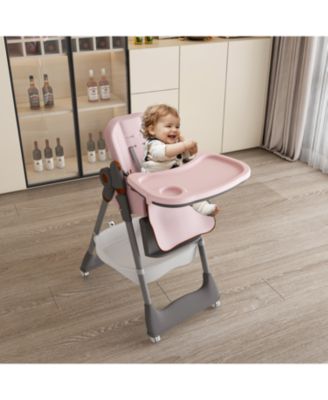 Adjustable Baby High Chair - Portable Feeding Seat