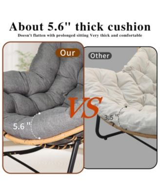 Outdoor Rocking Chair, Patio Egg Chair, Indoor Papasan, Rattan Wicker