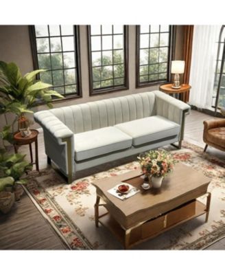 Streamdale Luxurious Velvet Sofa with Modern Accents