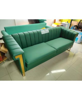 Streamdale Luxurious Velvet Sofa with Modern Accents