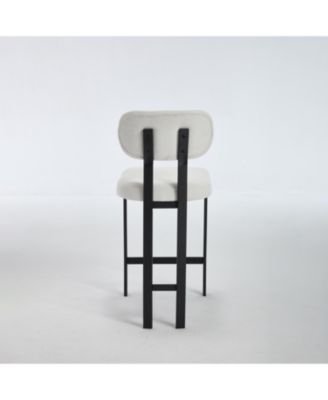 Upholstered Counter Height Bar Stools - Set of 2