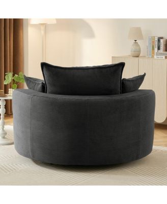 Streamdale 360 Swivel Barrel Chair with Pillows