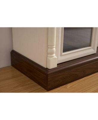 Streamdale Farmhouse Fireplace TV Stand, 70-inch Entertainment Center with LED