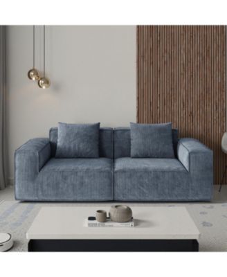 Belfin Modular Sectional Sofa Bed - Chenille Fabric Gary