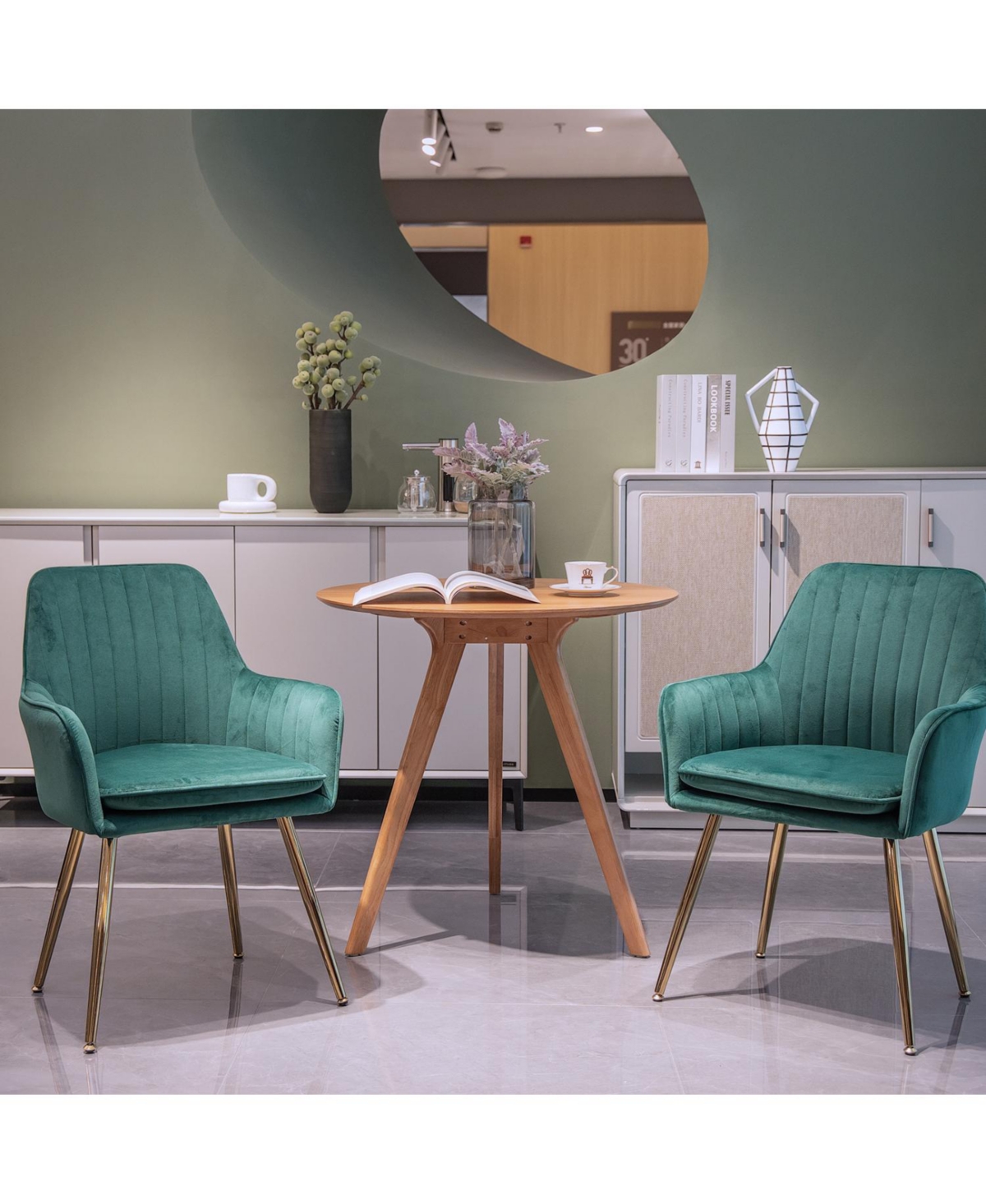 Streamdale Furniture Streamdale Velvet Dining Chairs (Set of 2)