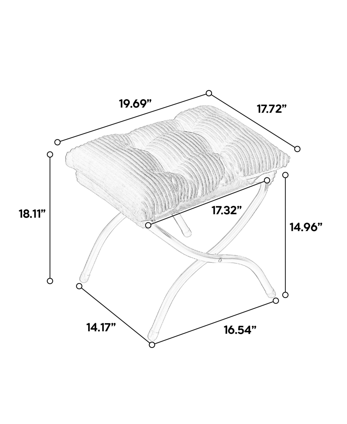 Streamdale Furniture Lazy Chair Ottoman