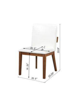 Faux Leather Dining Chairs (Set of 2)