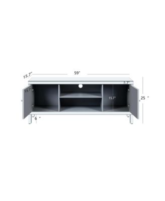 Sparkling Mirrored TV Stand for 65" TVs