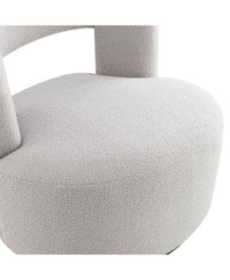 Teddy Fabric Swivel Accent Chair for Living Room Bedroom