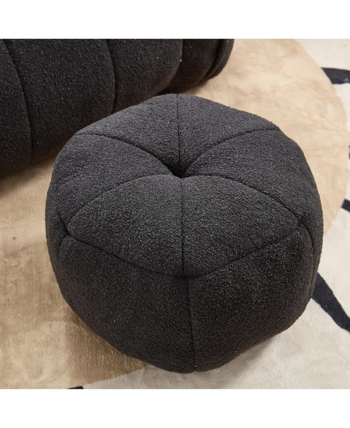 Streamdale Furniture Soft Bean Bag Chair with Footstool