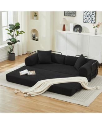 Folding Sofa Bed 78.5" Convertible Couch with Pillows