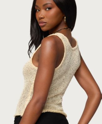 Women's Eleora Sequin Knit Tank Top