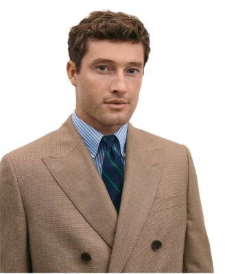 Men's Classic-Fit Houndstooth Double Breasted Suit Separates Jacket