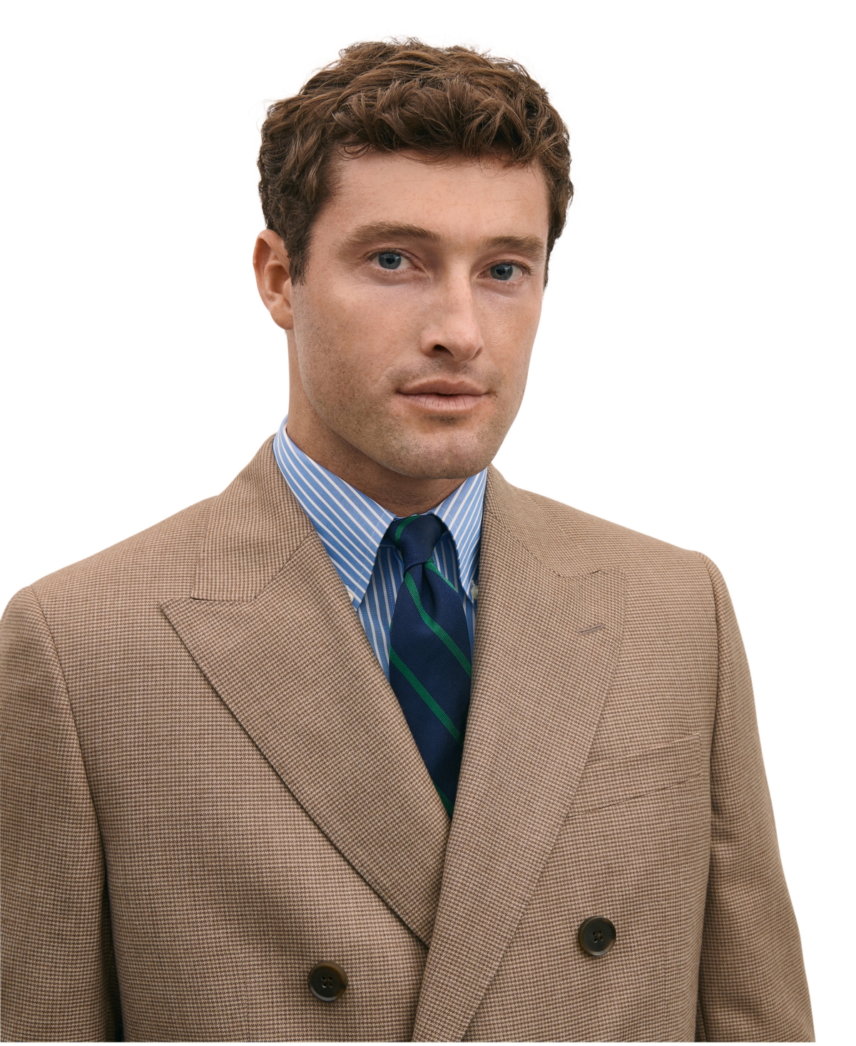Brooks Brothers Men's Classic-Fit Houndstooth Suit Jacket