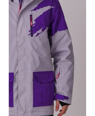 Men's After party Jacket Grey & Purple Men's