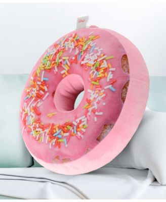 Reversible Photoreal Donut Decorative Pillow, 16" Round