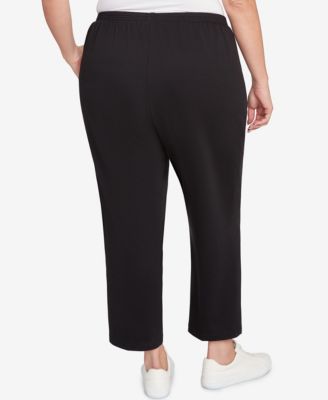 Plus Size Classic French Terry Short Length Pants